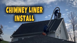 Chimney Liner Install - Wood Stove Project Part 4 - Farmhouse Adventures