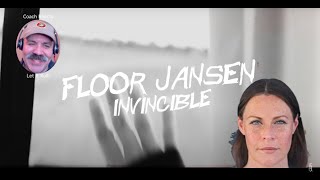 Coach Reacts: Floor Jansen "Invincible (Official Video)  because some wounds are unseen