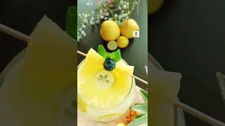 Pineapple🍍Soda Drink 🥤Recipe by Food Box. #Shorts #YouTubeShorts #Viral #FoodBox.