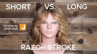 Short vs. Long Razor Stroke: A Razor Haircutting Technique for Different Results