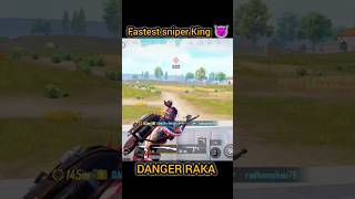 FASTEST😈  DOUBLE SNIPER KING 👑 PUBG BGMI | DANGER RAKA🔥#shorts #short #viral #sniper #trending #pubg