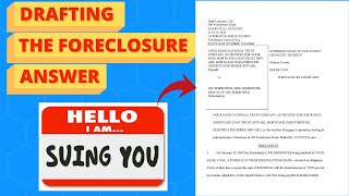 How to Draft an Answer to a Foreclosure Complaint