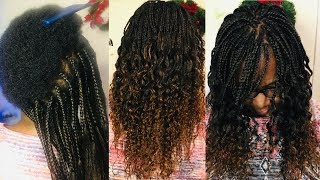 Pick ‘N’ Drop Braids On Extremely Short Twa Hair