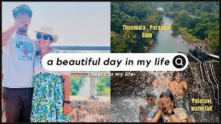 Surprise family meet | a day in my life | Thenmala & Palaruvi waterfall ⛰️🏞️ | malayalam vlog