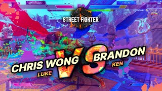 SF6 → Chris Wong (Luke) vs Brandon (Ken) - Street Fighter 6