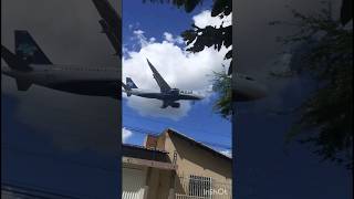 Airbus A320neo Azul - aproximação no aeroporto de Teresina💙✈🛬 #shorts