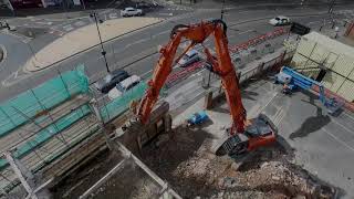 Hitachi ZX350LC 5 high reach demolition excavator on UK debut