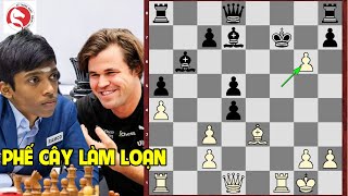 Magnus Carlsen phế Mã làm loạn hàng thủ của thần đồng Praggnanandhaa, tái hiện chung kết World cup