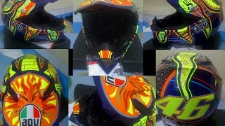 AGV AX-8 5 Continents {{Rossi Valentino}} Helmet