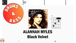 ALANNAH MYLES Black Velvet DRUMS & VOCALS FCN GUITAR CHORDS & LYRICS