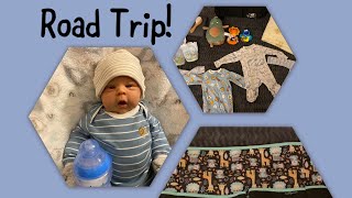 (Reborn Doll Roleplay)-Newborn Jerry’s First Roadtrip! What am I packing in his diaper bag?