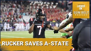 Arkansas State Red Wolves' Corey Rucker Saves the Day with Last-Second Touchdown