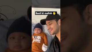 Maaz Safdar Baby Malish Wow MashAllah 😜 #viral #maazsafder