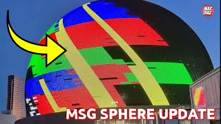 BEAUTIFUL! CAN'T WAIT! MSG Sphere Construction Update! LED Panel Testing, Outside, Finishing Sphere