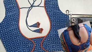 Blouse neck designs ||ब्लाउज का डिजाइन ||Silk saree blouse design|Blouse  design Cutting & stitching