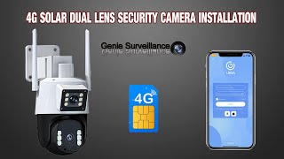 how to install 4g solar energy alert ptz camera on smart phone