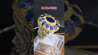 African blue sapphire ring. Available for sale. Call or whatsapp. +923335478660. /15000.Rs