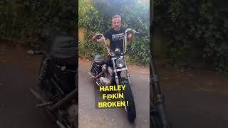 harley f@kin broken!!! #shorts #short #harleydavidson  #motorcycle #biker #fyp #foryoupage #chopper