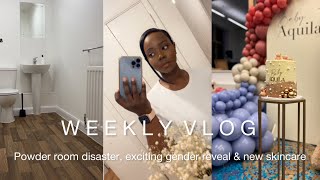 WEEKLY VLOG | EXCITING GENDER REVEAL & POWDER ROOM DISASTER | SIMPLE YET STYLISH