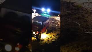 RC trail #offroad #scalerc #rccars in night trail