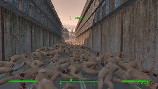 Title: Fallout 4: On a Conveyor Belt with 270 Dead Gunners going to the Auto-Butchers