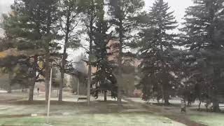 First snow of the season ❄️ ⛄️ ☃️🌨️ #laramie #wyoming #winteriscoming #usa #winter #october