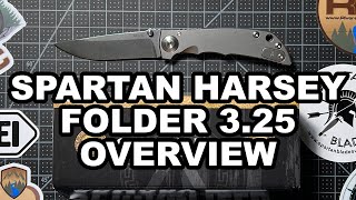 Spartan Harsey Folder 3.25 - Overview and comparison with the full size SHF 4" Folding Knife in 4K