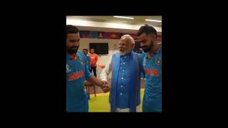 Sri Modi ji consoling the Indian team. #trending #cricket #viral #viratkohli