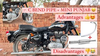 Bullet bs6 C bend Advantages👍😍or Disadvantages👎😭|| challan hoga?|| bs6 bullet standard modified