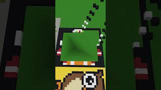 Minecraft Christmas Pixel Art - Gingerbread House #shorts