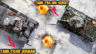 Tank T34 Tua yang berhasil kalahkan Puluhan Tank Tiger Jerman !!