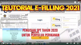 Teutorial E-Filling; Pengisian SPT Tahunan Penyuluh Perikanan