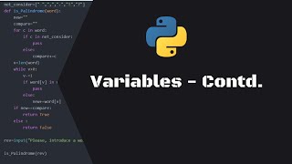 Learn Complete Python - # Day 5 - Variables - Contd.