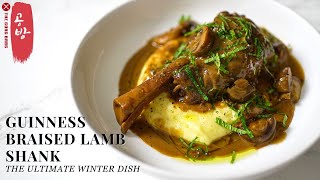 The Ultimate Winter Dish! Guinness Braised Lamb Shank with Polenta!