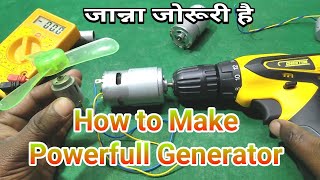 how to make powerfull generator at home