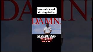 Kendrick has been dissing drake for over a decade🤯 #rap #kendricklamar #shorts