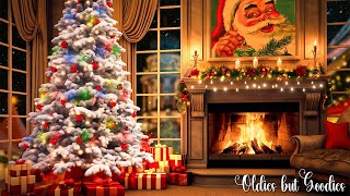 Nat King Cole, Frank Sinatra, Dean Martin, Elvis, Bing Crosby🎄 Best Classic Christmas with Fireplace