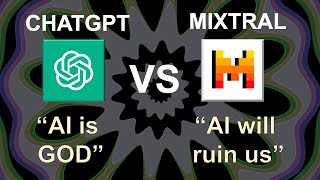 Two Large Language Models DEBATE about AGI and Humanity + How i did it! (ChatGPT vs Mixtral)