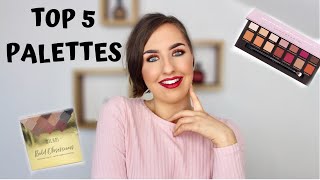 My 5 Favourite Eyeshadow Palettes 2019