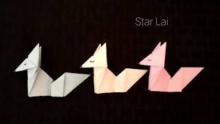 DIY how to make fox with paper/ cute fox hand made