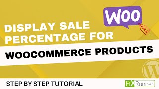 How to display sale percentage for woocommerce products