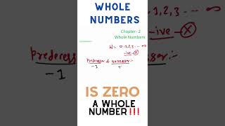 very important for  exams Whole Numbers #ncert #exams #cbse #wholenumbers #predecessor #successor