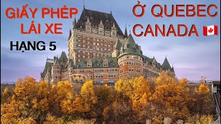 THI ĐỔI GIẤY PHÉP LÁI XE Ở QUEBEC CANADA CLASSE 5 HẠNG 5 thôn quê Canada 🇨🇦