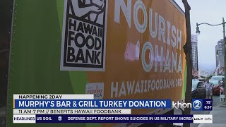 Murphy’s Bar & Grill marks 37th anniversary with ‘Turkey Drop’ for Hawaii Foodbank