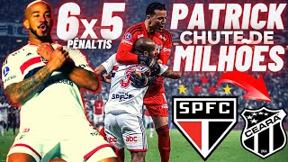 💣EXPLODIU CHUTE DE MILHÕES - PATRICK GOL DA VITÓRIA E COBRANÇA DE PÊNALTIS  CEARA X SÃO PAULO