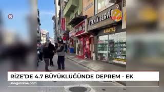 Rize'de 4.7 büyüklüğünde deprem - EK