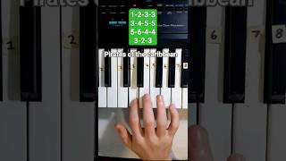 How to play pirates of the caribbean on piano 🏴‍☠️ #piratesofthecaribbean #easypianotutorial #disney