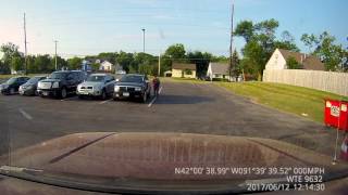 Caught in the act Man checking cars June 12 2017 at 0724 hours