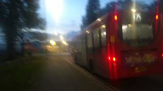 Arriva ENL64 LJ60 AYG Leaving Triangle retail park