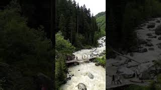 Sweet Family || #People #Crossing #Wood #Bridge #Over #Rapid#River || #rabbittrail #brokencity #city